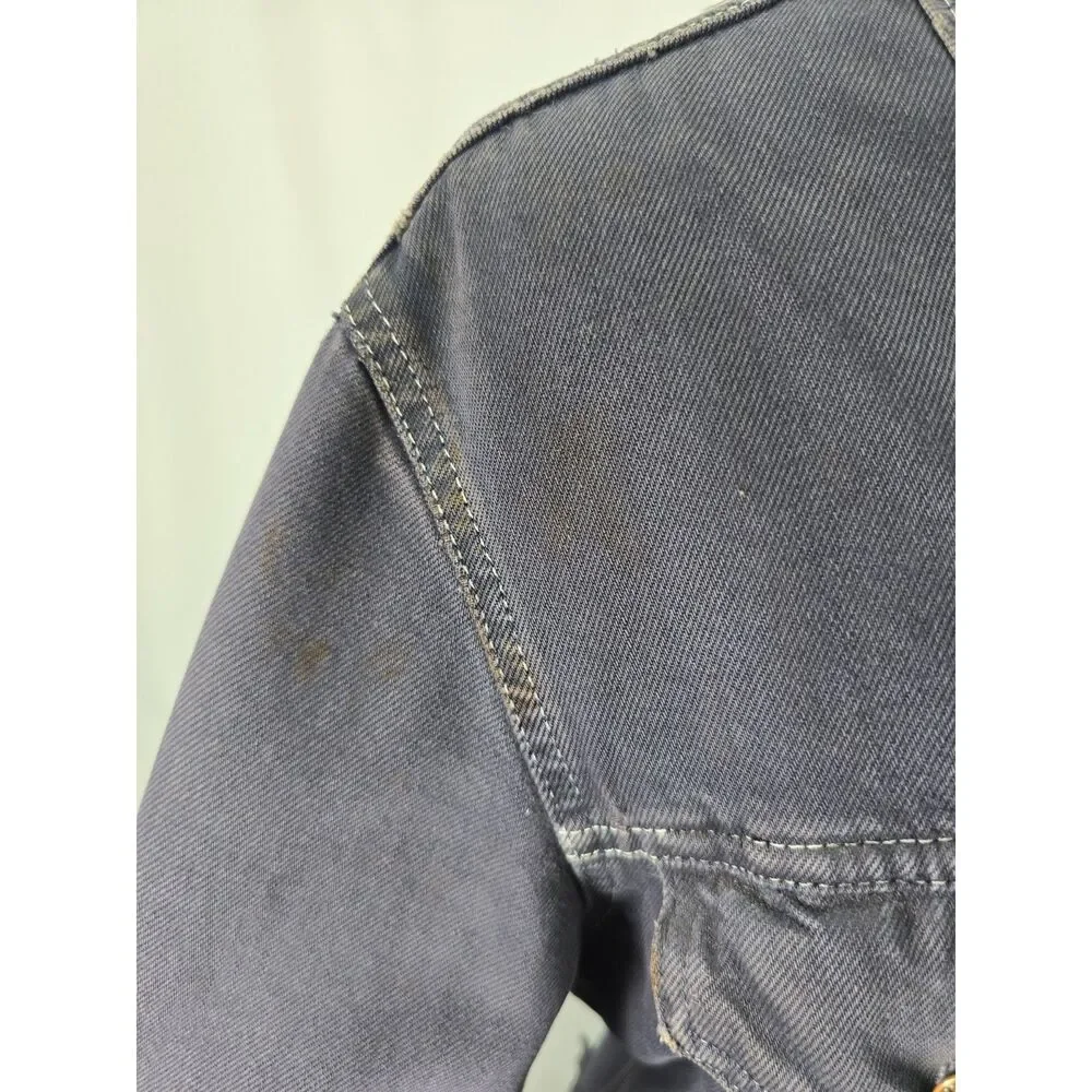 Custom Distressed Jean 90s Grunge‎ Patchwork Painted Denim Levis Trucker Jacket - Picture 11 of 15